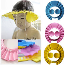 Kids Safe Shampoo Shower Bathing Cap Bath Protect djustable Soft Cap For Baby Wash Hair Shield Children Bathing Hat Shampoo Cap 2024 - buy cheap