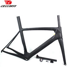 Quadro de bicicleta de carbono de 60cm t1000, para cascalho, quadro de bicicleta de corrida chinesa, di2 e mecânico 2024 - compre barato