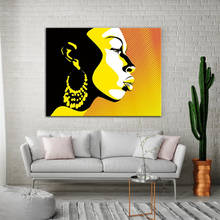 Poster abstrato de mulher, preto, africano, mulher, telas, arte impressões para parede, decoração, imagens, impressão em tela 2024 - compre barato