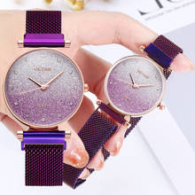 Relógio de pulso feminino luxuoso com strass, relógio dourado elegante para mulheres 2021 2024 - compre barato