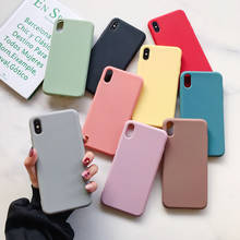 Candy Color Silicone Phone Case For OPPO Reno 2 2F Realme 6 5i 6i 5 3 C2 C3 XT X2 Pro Find X2 Pro ACE Matte Soft TPU Cover Cases 2024 - buy cheap