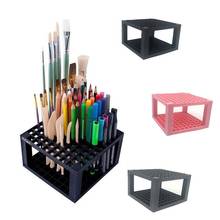 96 Hole Plastic Pencil Brush Holder Desk Stand Organizer Holding Rack for Pens Paint Brushes Colored Pencil 2024 - buy cheap