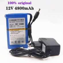 100%  New DC 12480 12V 4800mAh Lithium Battery Rechargeable Battery Rechargeable Li-Ion Batteria Cell Power Charger EU/US Plug 2024 - buy cheap