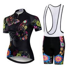 Jpojpo conjunto de camisa de ciclismo feminino, roupas para bicicleta, camisetas de manga curta, verão, 2021 2024 - compre barato