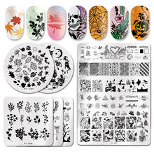 PICT YOU Halloween Series Stamping Plates Geometric Plants Animal Nail Art Stamping pattern Plate Stainless Steel Stencil Tools 2024 - buy cheap