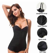 Tummy Shaper Slimming Underwear Buckle Bodysuit Clip And Zip Waist Trainer Latex Full Body Shaper Modeling Shapewear Butt Lifter 2024 - buy cheap