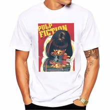 Movie Mia Wallace Pulp Fiction T-shirt Men Fashion Summer Quentin Tarantino Harajuku Tees Short Sleeve O-Neck Shirt Sweatshirt 2024 - buy cheap