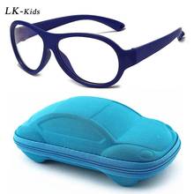 LongKeeper Anti Blue Light Kids Glasses Frame Gift Set Children TR90 Silicone Anti-UV Eyeglasses Oval Optical Frame Okulary 2024 - buy cheap