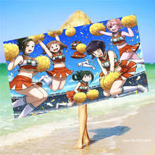 Toalla de playa con estampado de My Hero Academia para niños y adolescentes, Toalla de baño de microfibra personalizada, Anime japonés, Toalla de verano 2024 - compra barato