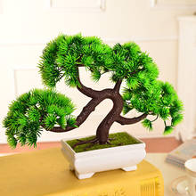 Artificial Pine Tree Bonsai Plant Home Office Desktop Desk Potted Landscape Creative Simulation Tree Plant Decoration 2024 - buy cheap