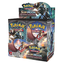 Novo 324 pces pokemon tcg: sun & moon burning shadows selado 36 sacos selados caixa de reforço coleção cartão de negociação jogo brinquedos cartões 2024 - compre barato