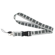 Teclado de Piano bonito Destacável Tiras de colar USB Crachá de Identificação Titular colhedor do telefone móvel Chave DIY Acessórios E0773 2024 - compre barato