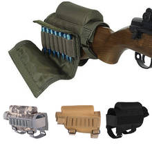 Outdoor Tactical Butt Stock Rifle Cheek Rest Pouch Bullet Holder Nylon Riser Pad Ammo Cartridges Bag Airsoft Hunting Accessories 2024 - buy cheap