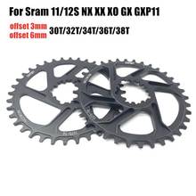 GXP Bike MTB Mountain Bike 30T/32T/34T/36T/38T Crown bicycle chainring for Sram 11/12S NX XX XO GX GXP11 single disc tray 2024 - buy cheap