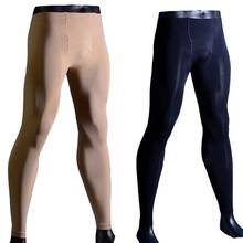 Meia-calça masculina sensual 200d, com protuberância, veludo, impermeável, abertura elástica e grossa, lingerie 2024 - compre barato