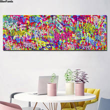 Póster de lienzo abstracto de amor callejero, pintura artística de Graffiti, impresión de todas las imágenes, decoración para sala de estar y dormitorio 2024 - compra barato