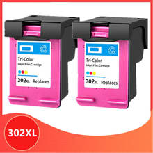 Cartucho de tinta remanufacturado para impresora HP, recambio de tinta de 2 colores 302XL para impresora HP 302, HP302 XL, Deskjet 1110, 1111, 1112, 2130, 2131 2024 - compra barato