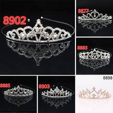 Bridal Wedding Crystal Tiara Headband Party Princess Prom Crown Kids Girl Hairband Hair Accessiories C66 2024 - buy cheap