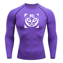 2021 Running Men Shirt 3D Print Fitness Gym MMA Rashguard T-Shirt Brand Bodybuilding Workout Shirts Long Sleeve Running Tops 2024 - buy cheap