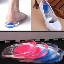 Plantillas de Gel suave de silicona para zapatos, almohadillas para el cuidado del talón, aumento de altura, cojín para el dolor, 1 par 2024 - compra barato