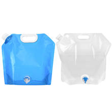 Bolsas de agua plegables al aire libre, Kit de contenedor de transporte de bebida para coche, bolsa de agua para acampar, contenedor de botella de agua, 5L/10L 2024 - compra barato