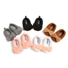 Zapatos de cuna para bebé recién nacido, primeros pasos, suela de Sofe, princesa con lazo, mocasines informales 2024 - compra barato