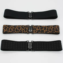 Fashion 2020 New Women Ladies Leopard Belt Elastic Wide Womens Buckleable Slim Belt Cinch High Waistband 2024 - buy cheap
