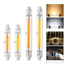 R7S 78mm 118mm LED Flood Light Bulb 15W 20W 30W 40W r7s cob glass tube Replacement Halogen Lamp 110V  220V 2024 - buy cheap