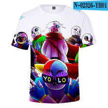 Camiseta con estampado 3D de Undertale Sans para niños y niñas, ropa de marca, harajuku, 2021 2024 - compra barato