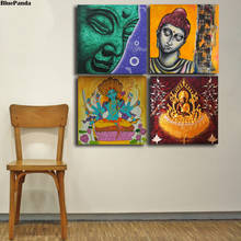 Buda floral budismo cultura tailândia budismo lona cartaz pintura no quarto arte da parede decoração fotos decoração casa 2024 - compre barato