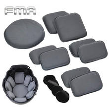 Защитная накладка для шлема FMA, универсальные Сменные накладки для шлема, Мягкие накладки из пеноматериала для шлема Fast/Mich/ACH, аксессуары для страйкбола 2024 - купить недорого