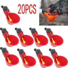 20pcs Automatic Chicken Feeder Quail Pigeon Drinker Drinking Water Poultry Drinking Water Bowl Farm Animals Farming Equipment 2024 - buy cheap