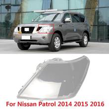 CAPQX 1PC For Nissan Patrol 2014 2015 16 Front Headlight Lamp cover Headlamp Lampshade Waterproof Bright head light Shade Shell 2024 - buy cheap