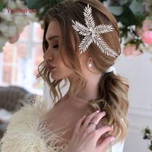 TOPQUEEN-accesorios para el cabello de boda con diamantes de imitación, tocado de boda de lujo, impresionante, joyería para el cabello, HP263 2024 - compra barato