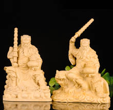 10cm Zhao Gongming Boxwood  Sculpture God of Wealth Car Decoration Feng Shui Home Decor 2024 - buy cheap