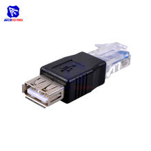 Diymore-adaptador de enchufe macho tipo A, conector USB 2,0 hembra A Ethernet, RJ45, 2 uds. 2024 - compra barato