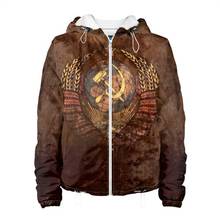 Women's jacket 3D coat of arms of the USSR 2024 - buy cheap