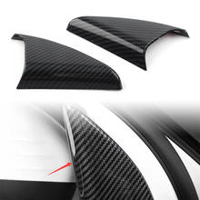 Estilo de fibra de carbono carro um pilar estilo triângulo quadro abs decoração capa guarnição para mercedes benz w177 a-class a200 a220 a250 2019 2024 - compre barato