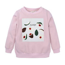 Girls Long sleeve sweat shirt Children Clothing Fruit Pattern cotton Casual Outwear Baby girls Pullover kids Tops Outfit 2024 - buy cheap