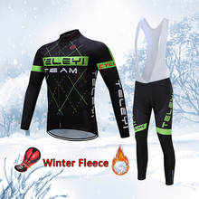 2022 Winter Cycling Jersey Bib Set Men Thermal Fleece Mountain Road Bike Clothing Warm Suit Male Bicycle Clothes Sport Suit Kit 2024 - buy cheap