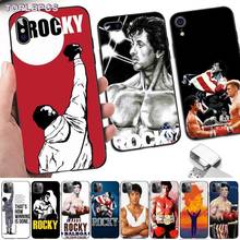 Rocky Balboa Soft black Phone Case for iphone 13 8 7 6 6S Plus X 5 5S SE 2020 XR 11 pro XS MAX 2024 - buy cheap