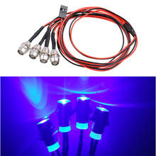 4pcs 5mm LED Light Headlight Kit for 1/5 1/8 1/10 1/12 1/16 RC Car Truck Model Blue 2024 - buy cheap