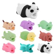 Cute Cartoon Animal Shape Cable Bite Protector USB Charging Cord Wire Protection Cover Cable Winder For Phone Mouse 2024 - buy cheap