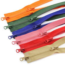 1pcs 80/90cm 5# Resin Zipper Double Slider Long Zips for Down Jacket Sewing Needlework Zipper Accessories 2024 - buy cheap