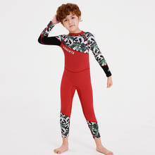 One Piece Back Zipper Kids Swimwear 2.5MM Neoprene Wetsuit Children Diving Suit Sailing Clothes Boys Swimsuit Keep Warm 2024 - buy cheap