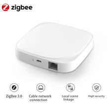 Hub de enlace inteligente Tuya ZigBee 3,0, Control remoto por aplicación, puente inteligente con cable, funciona con Alexa y Google Home, accesorios 2024 - compra barato