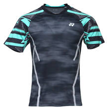 Оригинальные мужские футболки для бадминтона Yonex дышащие удобные быстросохнущие спортивные футболки с коротким рукавом для фитнеса Lin Dan 2024 - купить недорого