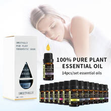 14pcs Pure Essential Oils for Aromatherapy Diffusers 10ml Essential Oil Organic Body Relieve Stress Help Sleep Skin Care Oil 2024 - buy cheap