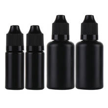 Garrafas recarregáveis com tampa de 10ml e 30ml, pacote com 100 itens, recarregável, com tampa para crianças, pontas finas e longas, garrafas vazias para suco e líquido 2024 - compre barato