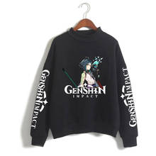 genshin impact cosplay Print girls Turtleneck Sweatshirt Womens Sweatshirt Streetwear ladies Autumn and winter Clothes tops 2024 - buy cheap
